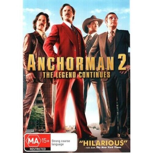 Anchorman 2: The Legend Continues -Rare DVD Aus Stock Comedy Preowned: Excellent Condition