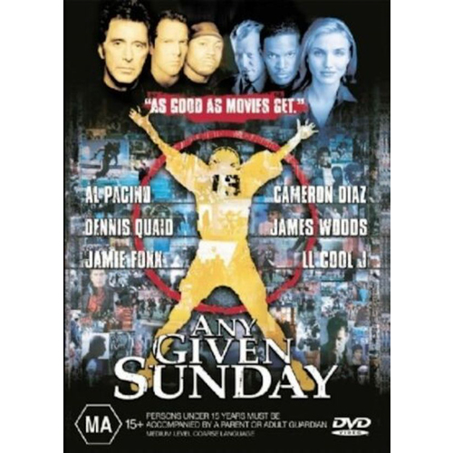 ANY GIVEN SUNDAY - Rare DVD Aus Stock Preowned: Excellent Condition