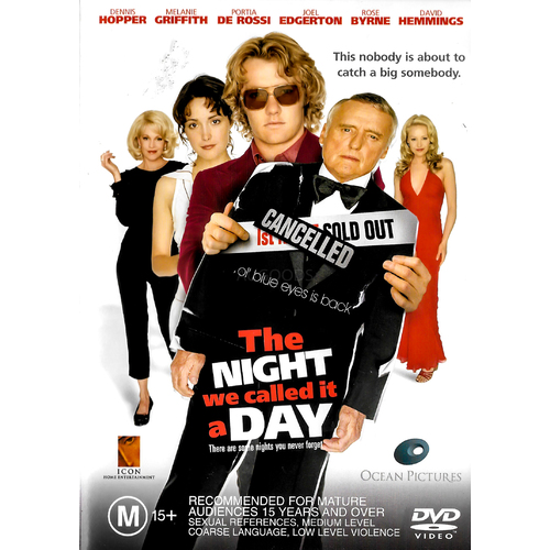 THE NIGHT WE CALLED OT A DAY -Rare DVD Aus Stock -Music Preowned: Excellent Condition
