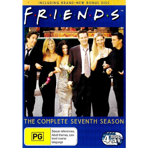 Friends Season 7 - DVD Series Rare Aus Stock Preowned: Excellent Condition