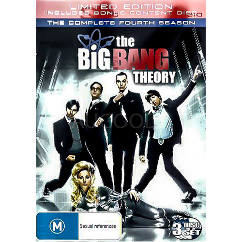 THE BIG BANG THEORY THE COMPLETE 4 SEASON DVD Preowned: Disc Excellent
