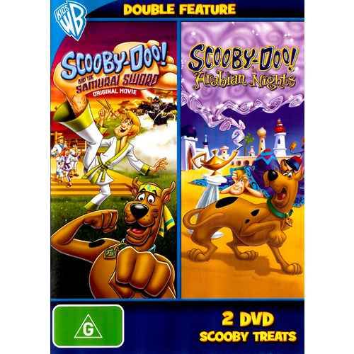 SCOOBY - DOO - THE SAMURI SWORD AND IN ARABIAN NIGHTS -Family Preowned DVD Excellent Condition 