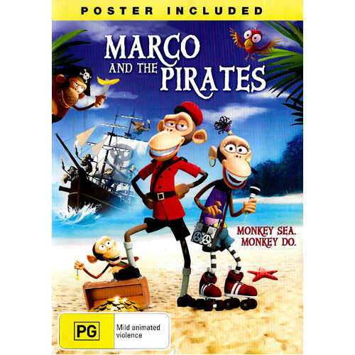 Marco and the Pirates -Rare Family DVD Aus Stock Preowned: Excellent Condition