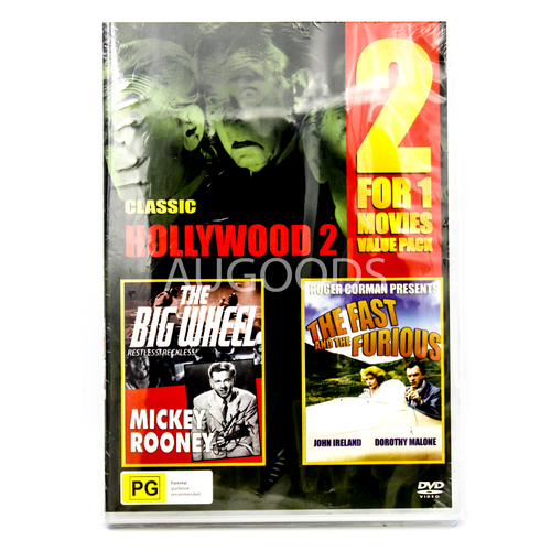 2 FOR 1 Hollywood Movies - The Big Wheel + The Fast and the Furious DVD Preowned: Disc Excellent