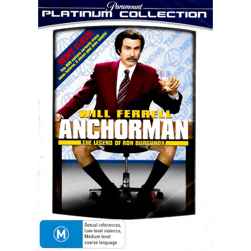 Anchorman The Legend of Ron Burgundy -Rare DVD Aus Stock Comedy Preowned: Excellent Condition