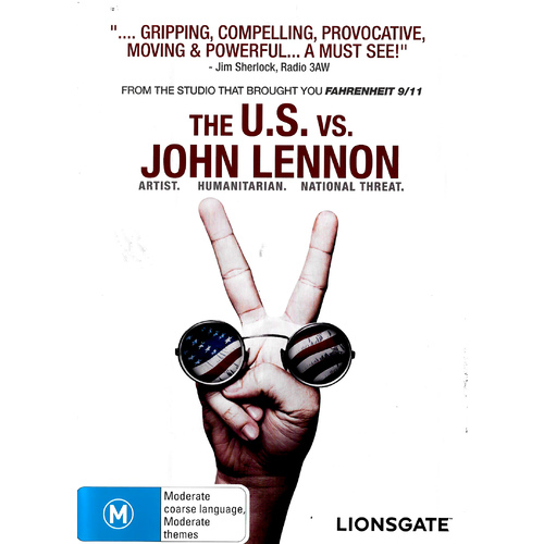 The U.S. Vs. John Lennon -Educational DVD Rare Aus Stock Preowned: Excellent Condition