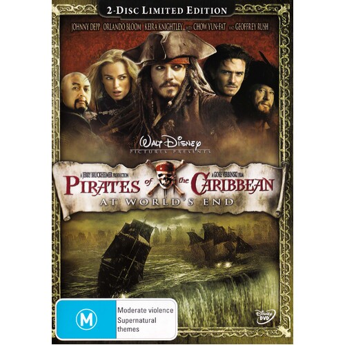 PIRATES OF THE CARIBBEAN AT WORLD&#39;S END 3 THREE LIMITIED EDITION DVD Preowned: Disc Excellent