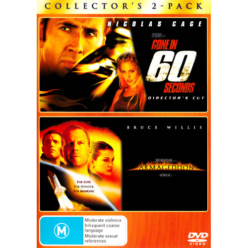 Gone in 60 Seconds / Armageddon Collector&#39;s 2-Pack DVD Preowned: Disc Excellent