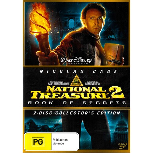 National Treasure Book Of Secrets DVD Preowned: Disc Excellent