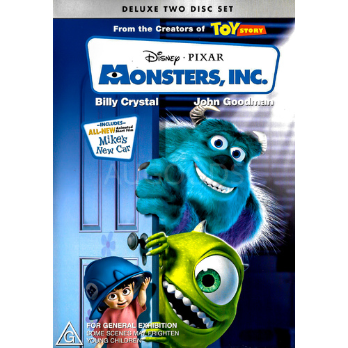 MONSTERS INC -Rare DVD Aus Stock Animated Preowned: Excellent Condition