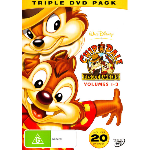 Chip N Dale Rescue Rangers Volumes 1 - 3 DVD Preowned: Disc Excellent