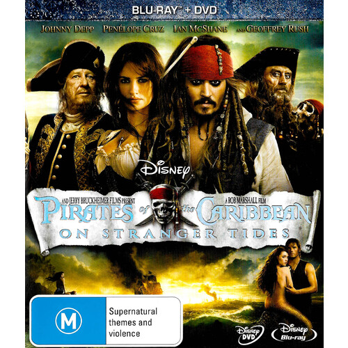 Pirates of the Caribbean On Stranger Tides - Rare Blu-Ray Aus Stock