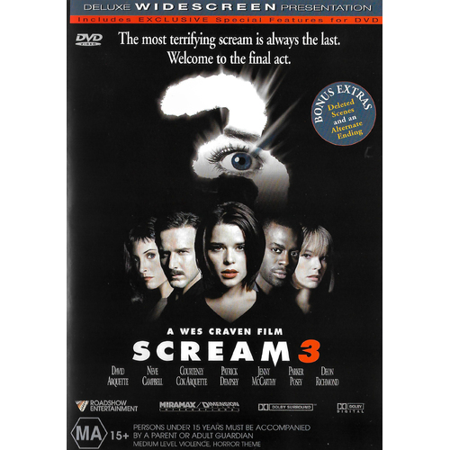 Scream 3 DVD Preowned: Disc Excellent