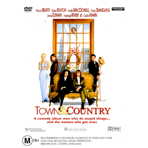 TOWN AND COUNTRY -Rare DVD Aus Stock Comedy Preowned: Excellent Condition