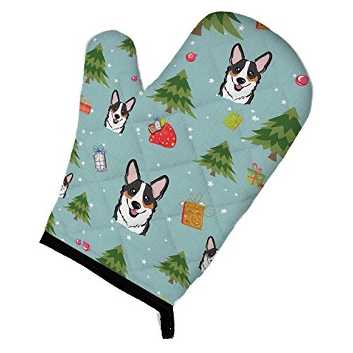 Caroline&#39;s Treasures Christmas Corgi Oven Mitt, Multicolor