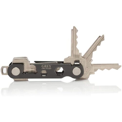 Compact 8 Key Holder organiser Gadget - Grey Orchard GIft