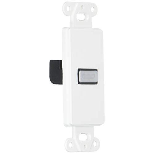 Monoprice Décor Wall Plate Insert with 90-Degree HDMI Connector, White