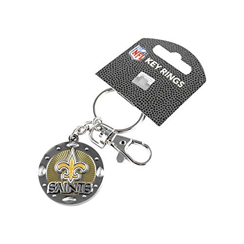 NFL Buffalo Bills New Orleans Saints Impact Keychain, Silver