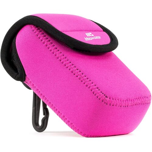 MegaGear Samsung WB35F, WB350F Ultra Light Neoprene Camera Case, with Carabiner - Hot Pink - MG782