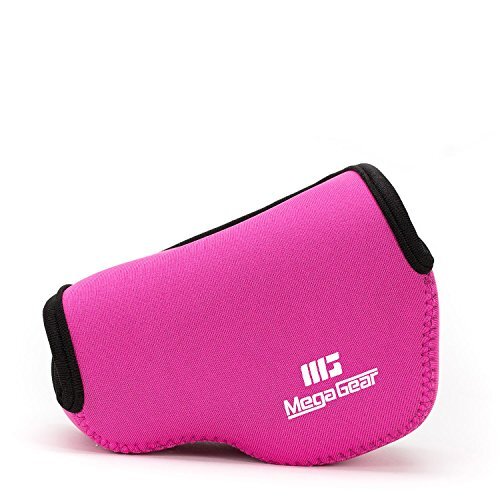 MegaGear Sony Alpha NEX-F3, NEX-7, NEX-6 Ultra Light Neoprene Camera Case - Hot Pink -MG079