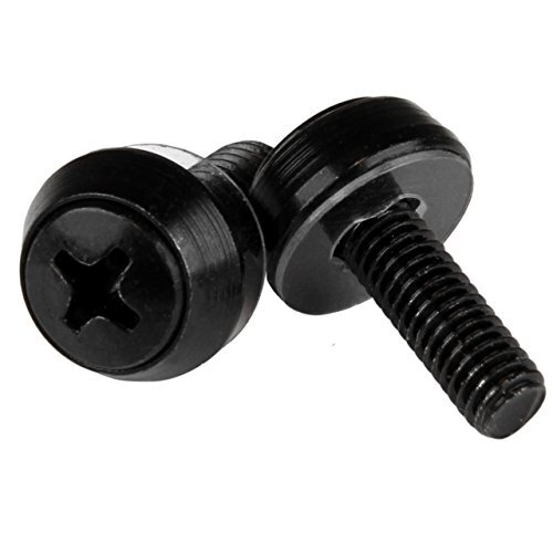 M5 x 12mm - 100 Pack Screws, Black - M5 Mounting for Server Rack &amp; Cabinet- StarTech.com