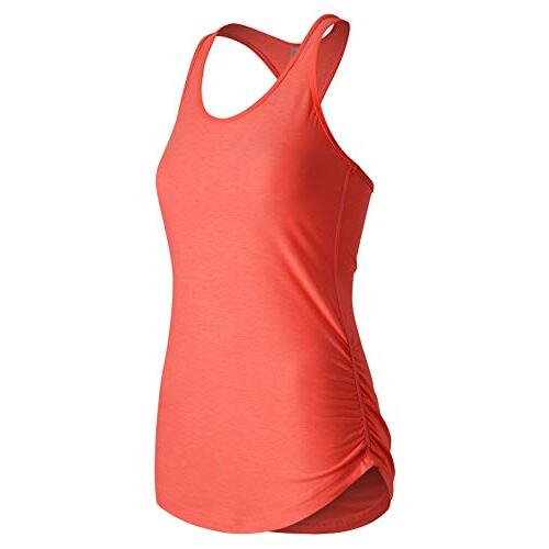 New Balance Women&#39;s Perfect Tank Top, Bleached Sunrise Heather,X-Small