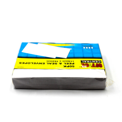 50 Pack C6 (114mm x 162mm) Peel &#39;n&#39; Seal White Envelopes