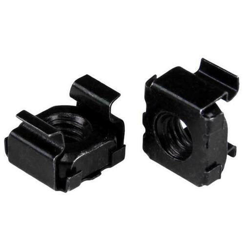 M6 Mounting Cage Nuts - 100 Pack, Black CABCAGENT62B