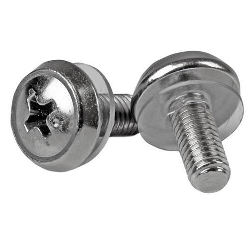 StarTech 100 Pack of M6 Mounting Screws - M6 x 12mm Screws