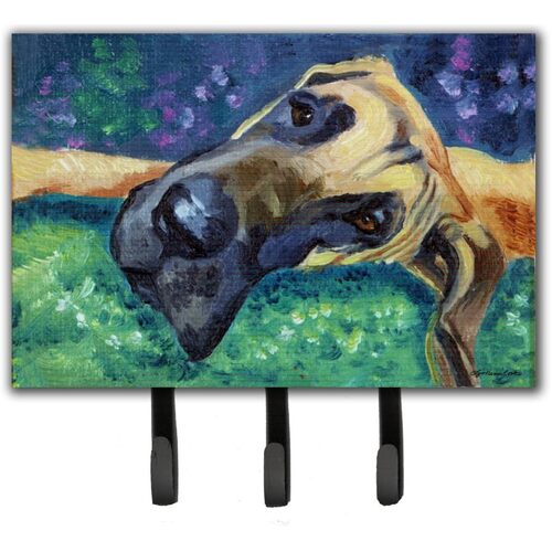 Key Holder Caroline&#39;s Treasures Great Dane Hard Day Leash- 7434TH68, Triple