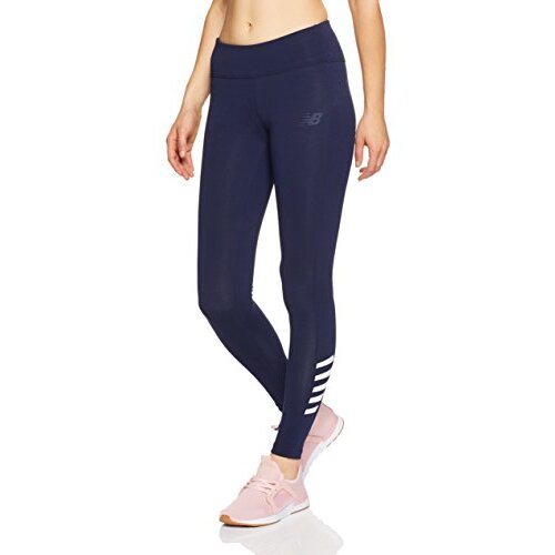 New Balance Women&#39;s NB Athletics Legging, Pigment with White, XL