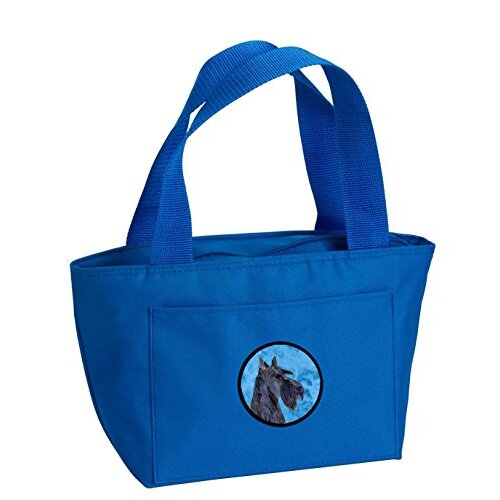 Caroline&#39;s Treasures SS4805-BU Scottish Terrier Lunch or Doggie Bag, Large, Blue