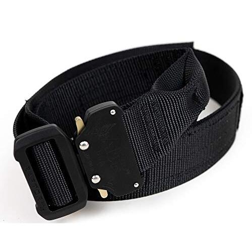 Fusion Tactical Military Police Riggers Belt, Black, X-Large 2&quot; Wide