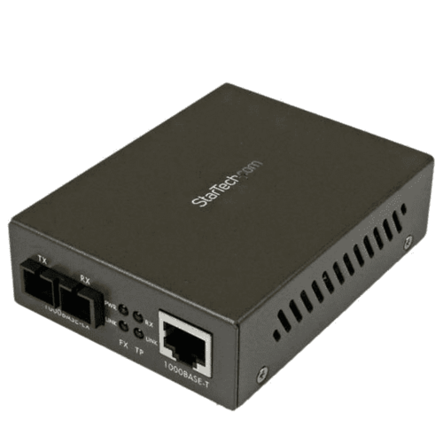 StarTech.com MCMGBSC15 1000 Mbps Transceiver Fiber Ethernet Media Converter RJ-45 / SC single-mode
