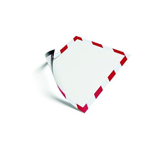 Durable A4 Duraframe Security, Red/White, Pack of 2