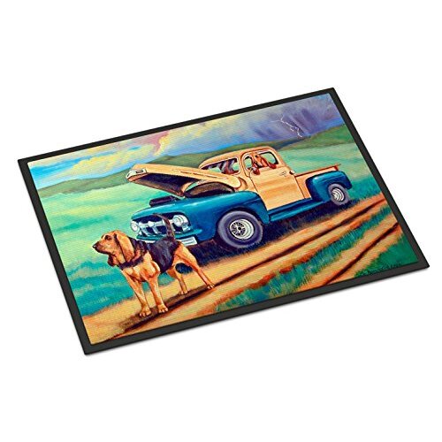 Caroline&#39;s Treasures Bloodhound Indoor or Outdoor Doormat, 24&quot; x 36&quot;, Multicolor