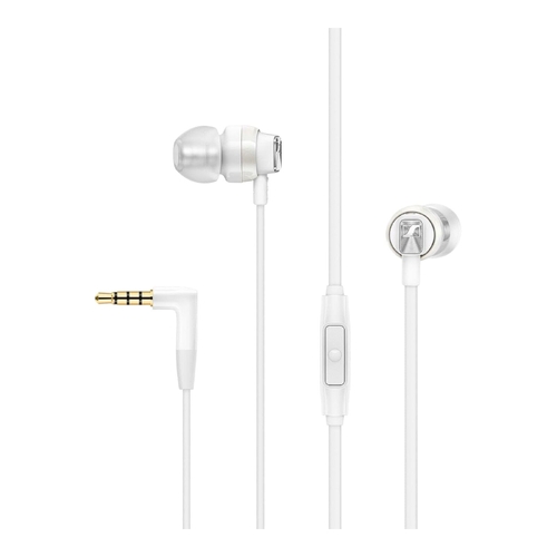 Sennheiser CX 300S In Ear Headphones White Tangle Free Mic Music Control