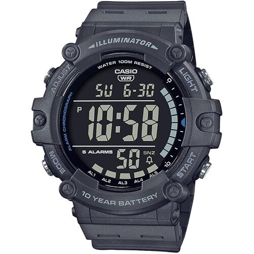 Casio AE1500WH-8BV Chronograph Watch Gray Resin Band Alarm Illuminator AU Stock