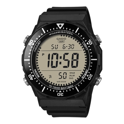 Casio AE-1700H-1AV Mens Digital Watch Black Resin Band Black Face 100m LED