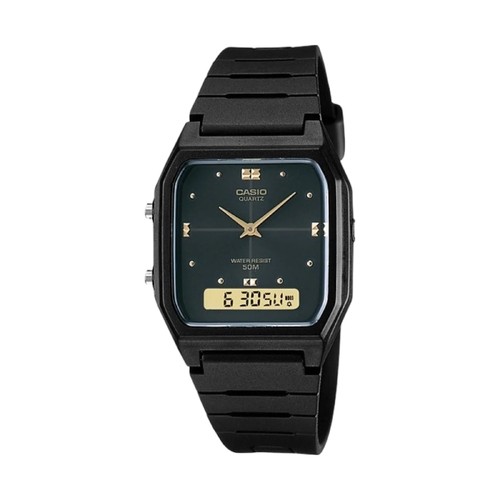 Casio General Black Dial Resin Strap Unisex Watch AW-48HE-1AVDF
