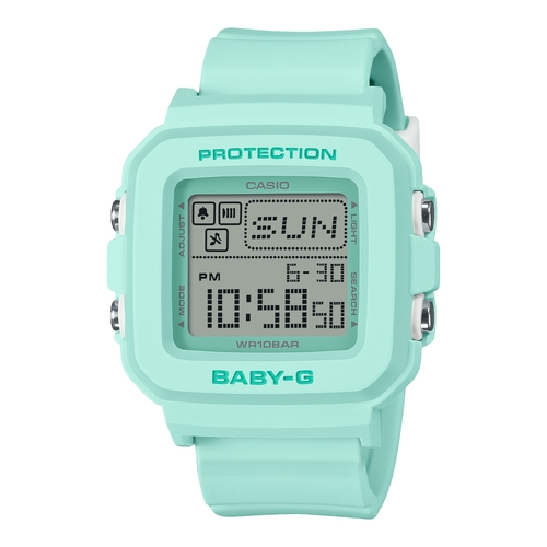 Casio BABY-G BGD-10-3 Womens Green Digital Shock Resistant Resin Watch 100m