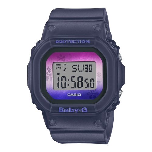 Casio BABY-G BGD-560WL-2 Womens Navy Purple Snowflake Shock Resistant 200m Watch