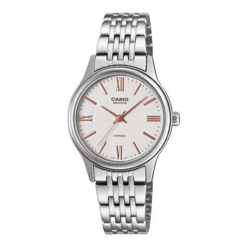 Casio BLS-100D-7AV Womens Watch Silver Dial Steel Band Sapphire 50M