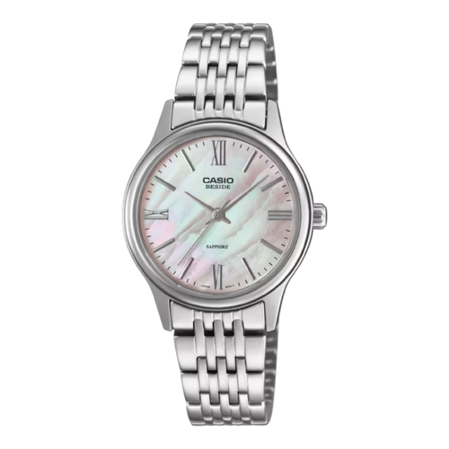 Casio BLS-100DS-4AV Womens Watch MOP Dial Steel Band Sapphire 50M