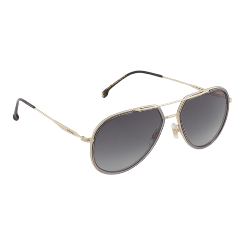 Carrera 295 S 0KB7 9O Unisex Pilot Sunglasses Transparent Grey Black 58mm