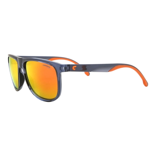 Carrera Unisex Sunglasses 8059/S RTC/UZ Blue Frame Yellow Orange Lens 58mm Square