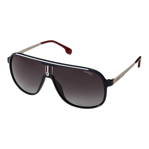 Carrera 1007/S 0PJP/9O Men’s Sunglasses Blue Frame Grey Lens 62mm Pilot Style