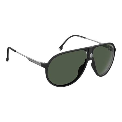 Carrera 1034/S 0003/UC Unisex Sunglasses Matte Black Green Lens 63mm Pilot Style
