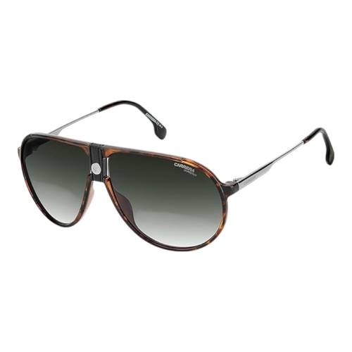 Carrera 1034/S 0086/9K Unisex Sunglasses Havana Green Lens 63mm Pilot Style