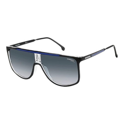 Carrera Mens 1056/S D51/08 Black Frame Gradient Blue Lens 61mm Pilot Shape